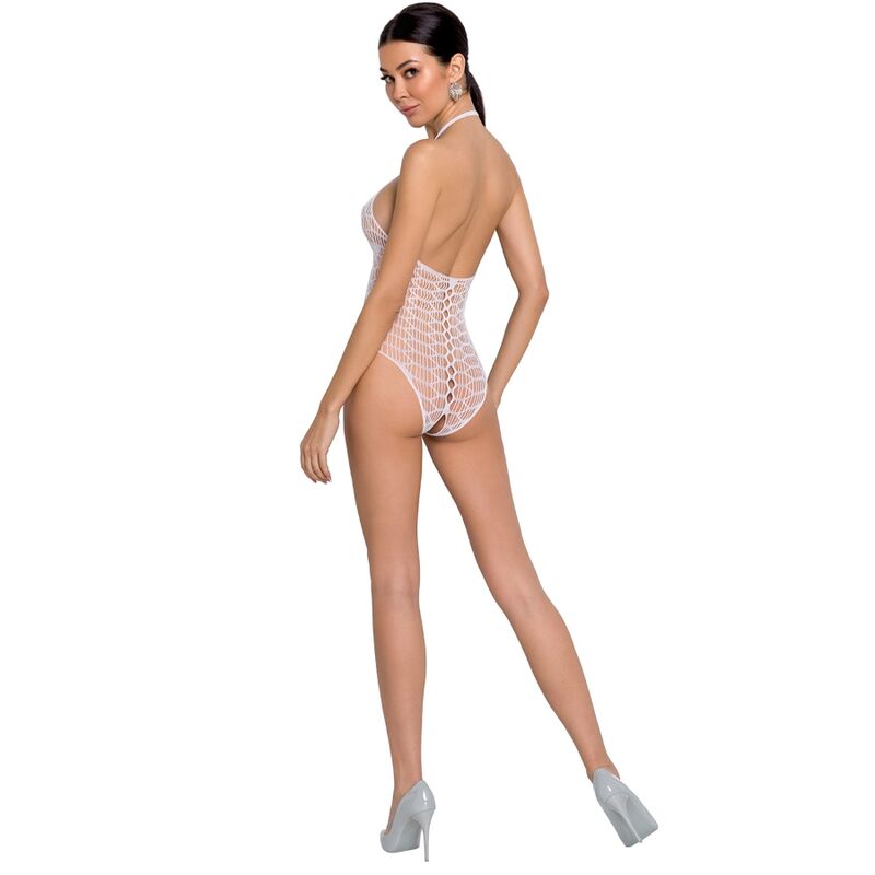 PASSION – WOMAN BS087 BODYSTOCKING BLANCO TALLA UNICA