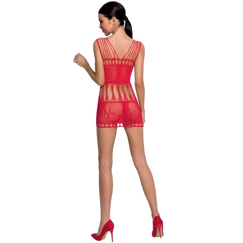PASSION – WOMAN BS090 BODYSTOCKING ROJO TALLA UNICA