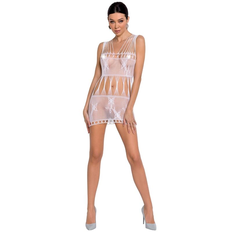 PASSION – WOMAN BS090 BODYSTOCKING BLANCO TALLA UNICA