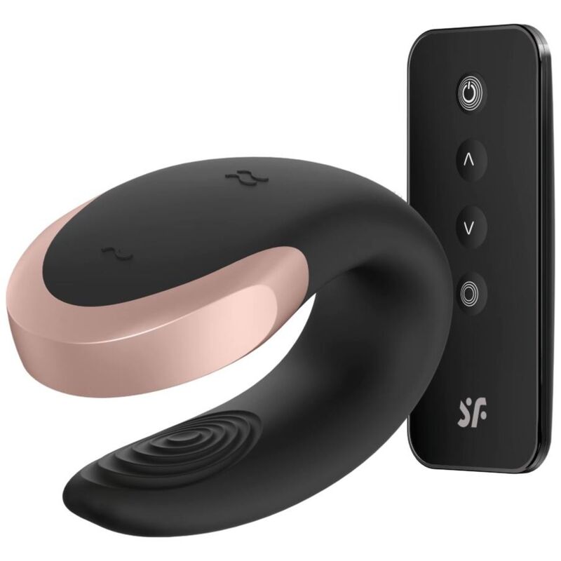 SATISFYER – APP DOUBLE LOVE VIBRADOR PAREJAS LUXURY NEGRO