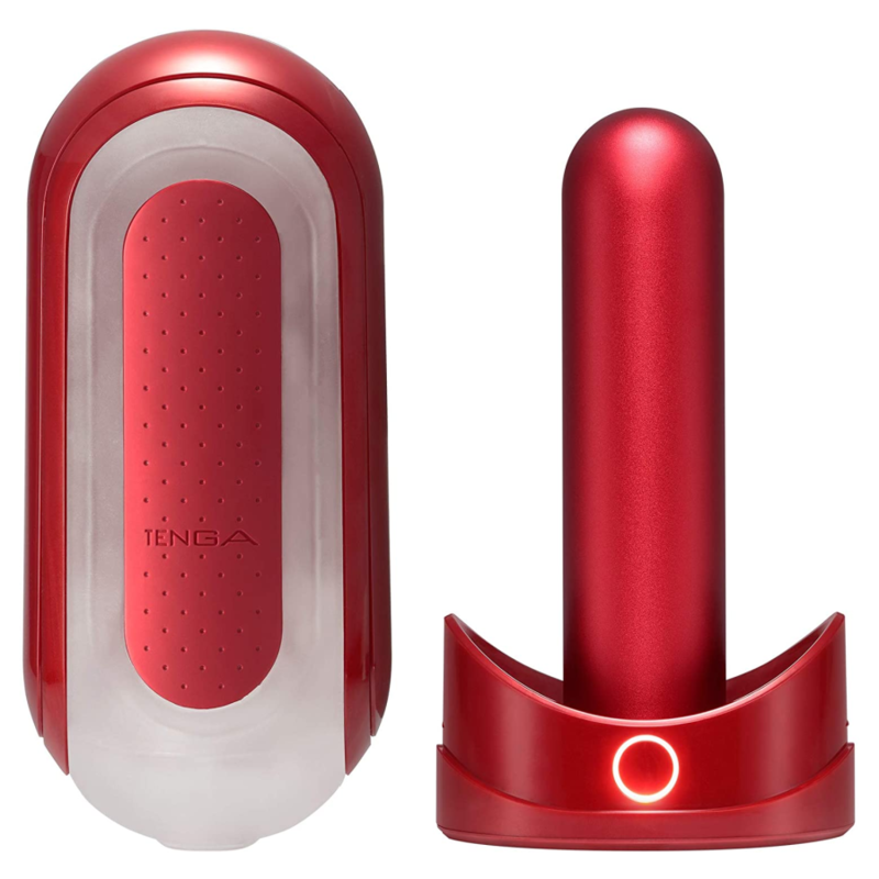TENGA FLIP ZERO Rojo con calentador – Masturbador masculino