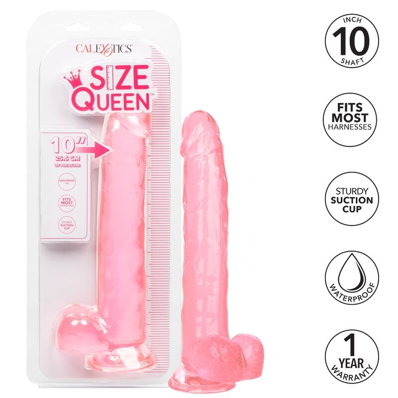 CALEXOTICS – SIZE QUEEN DILDO ROSA 25.5 CM