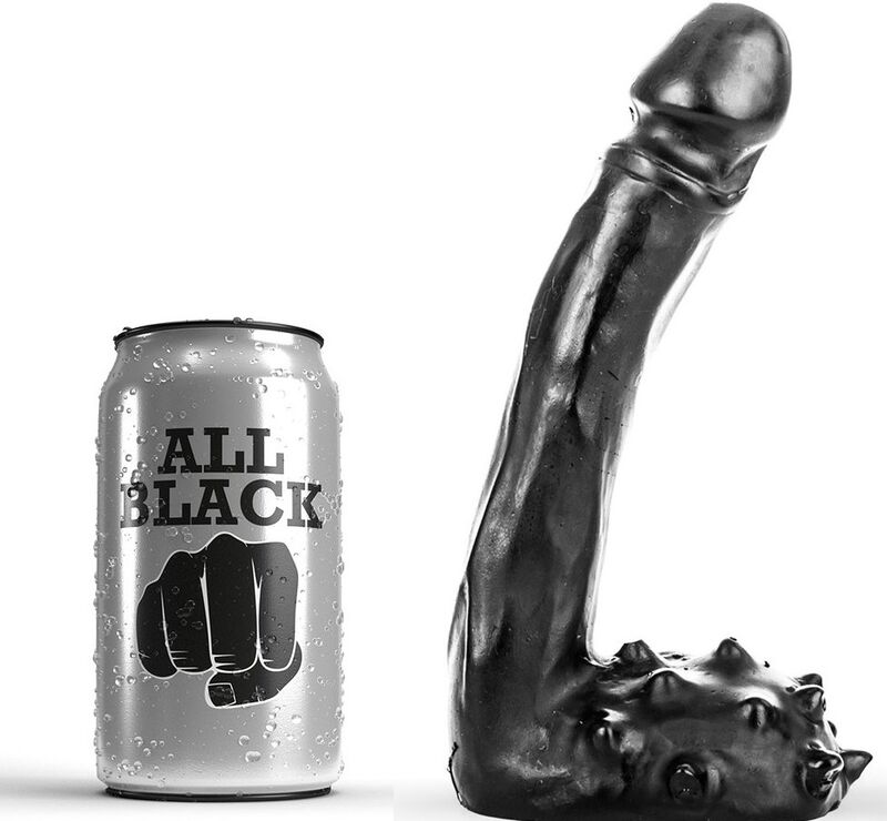 ALL BLACK – DILDO REALISTICO 19 CM