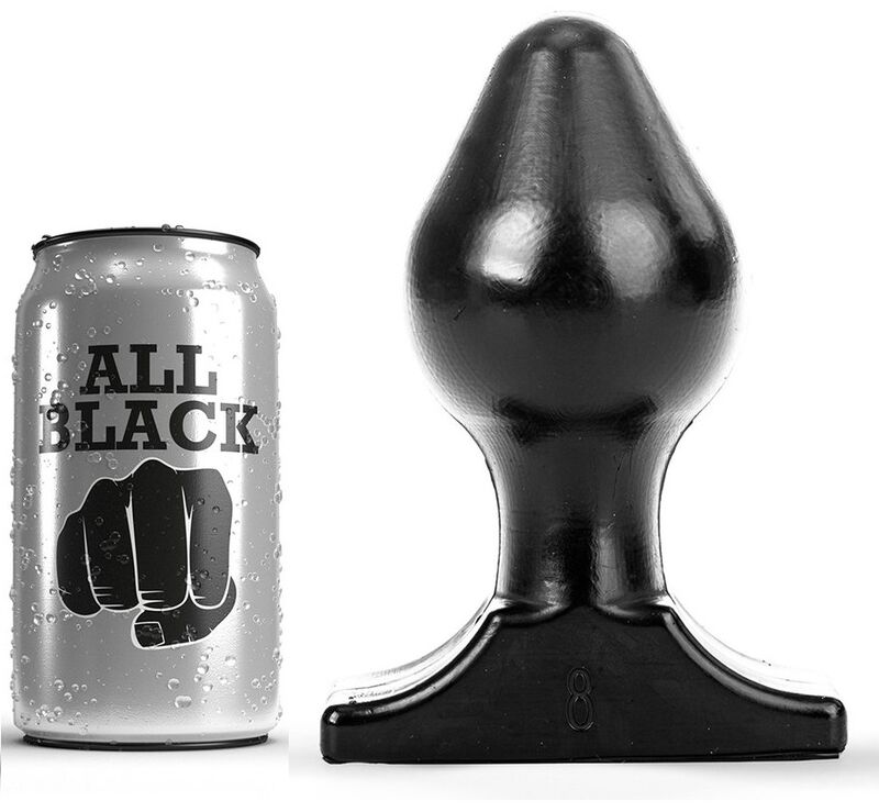 ALL BLACK – ANAL PLUG 16X8 CM