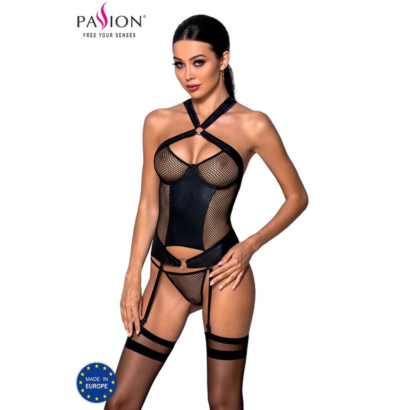 PASSION – AMANDA CORSET CUERO ECOLOGICO S/M