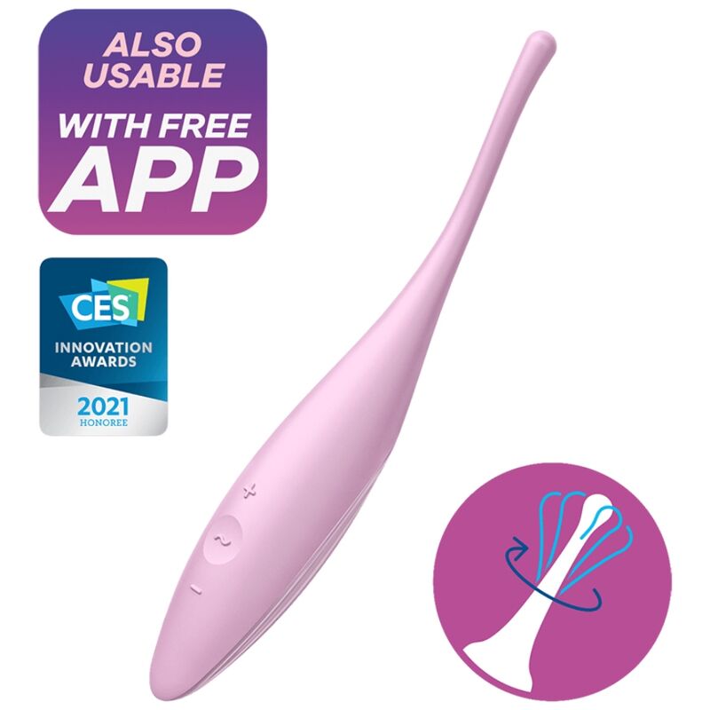 SATISFYER – TWIRLING JOY ESTIMULADOR CLITORIS ROSA