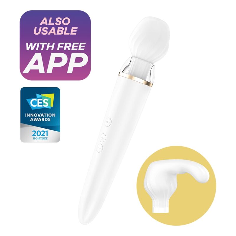 SATISFYER – DOUBLE WANDER APP BLANCO