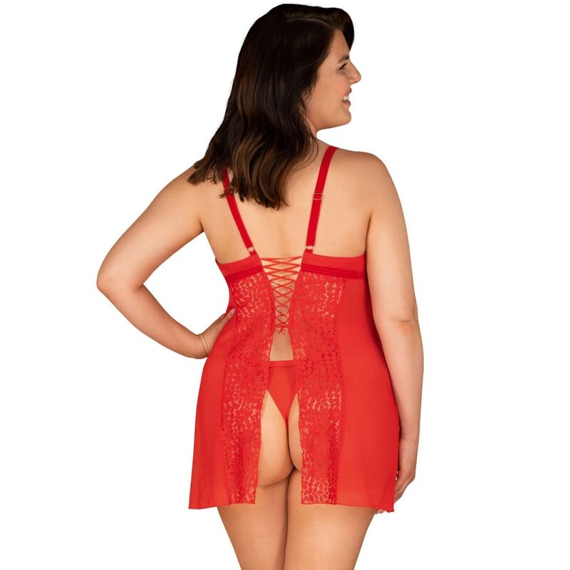 OBSESSIVE – BLOSSMINA CHEMISE Y TANGA 6XL/7XL