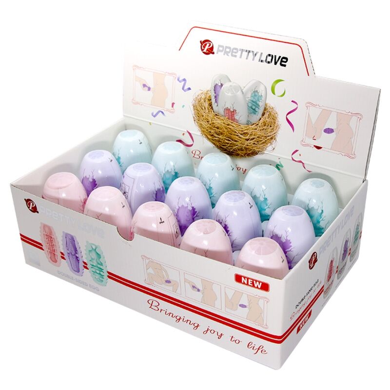 PRETTY LOVE – HUEVO MASTURBADOR DOBLE CARA 15 UDS