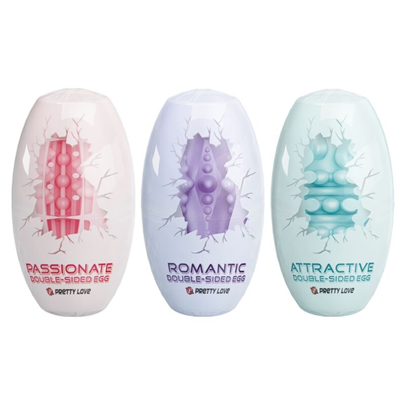 PRETTY LOVE – HUEVO MASTURBADOR DOBLE CARA 15 UDS