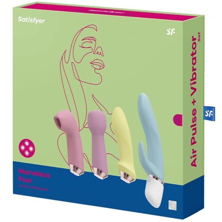 SATISFYER – MARVELOUS FOUR SET VIBRADOR  SUCCIONADOR