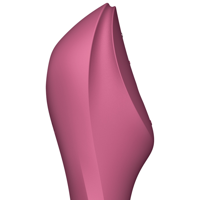 SATISFYER – CURVY TRINITY 3 ESTIMULADOR Y VIBRADOR ROJO