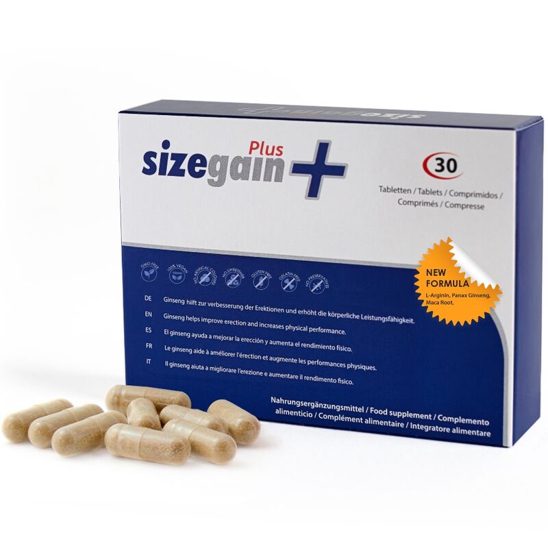 500 COSMETICS – SIZEGAIN PLUS PASTILLAS PARA ALARGAR EL PENE