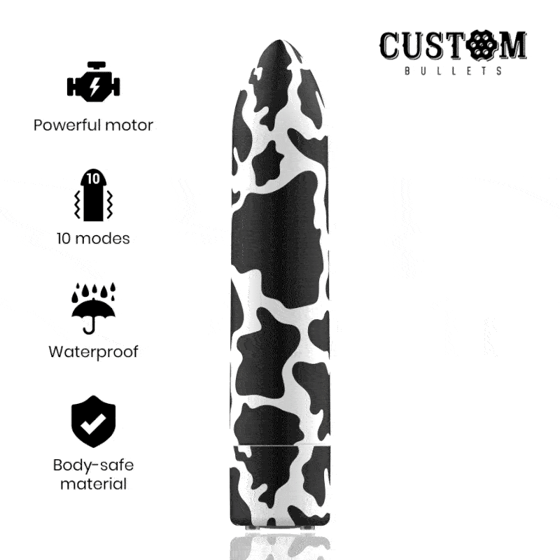 CUSTOM BULLETS – BALA RECARGABLE COW 10 INTENSIDADES