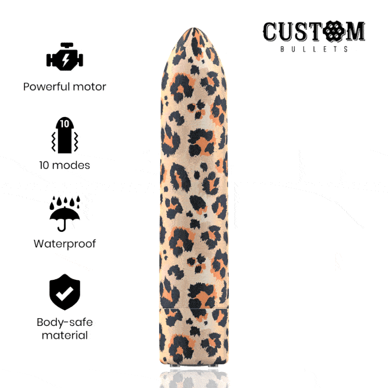 CUSTOM BULLETS – BALA RECARGABLE LEOPARD 10 INTENSIDADES