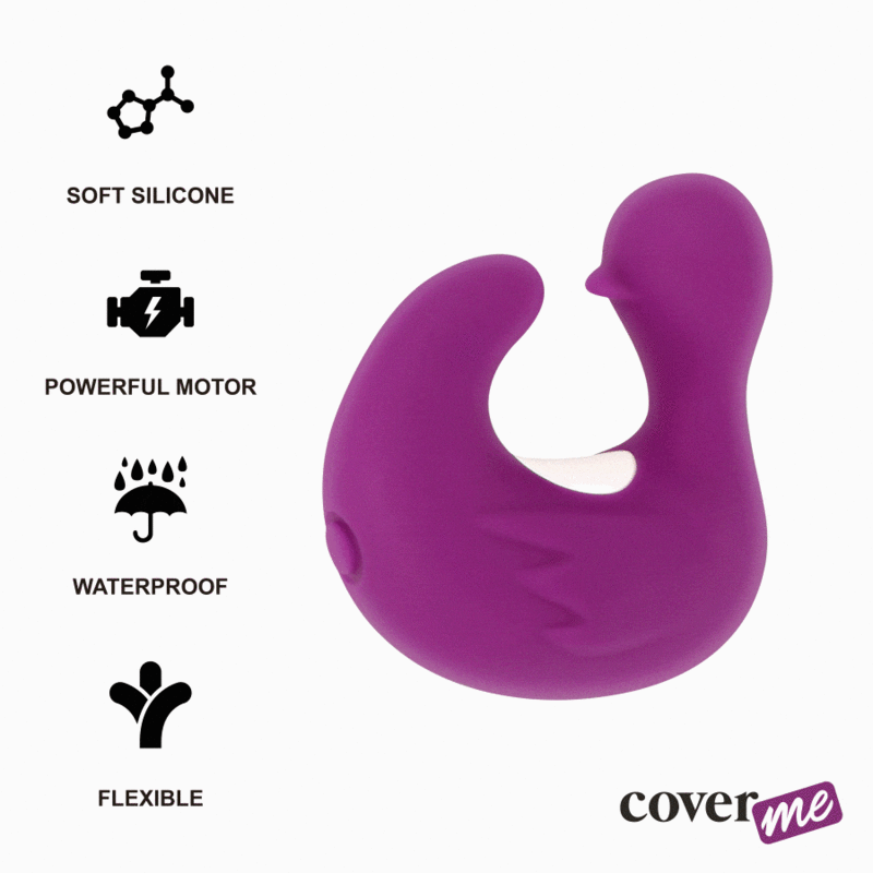 COVERME – DEDAL PATO ESTIMULADOR DE SILICONA RECARGABLE  DUCKYMANIA