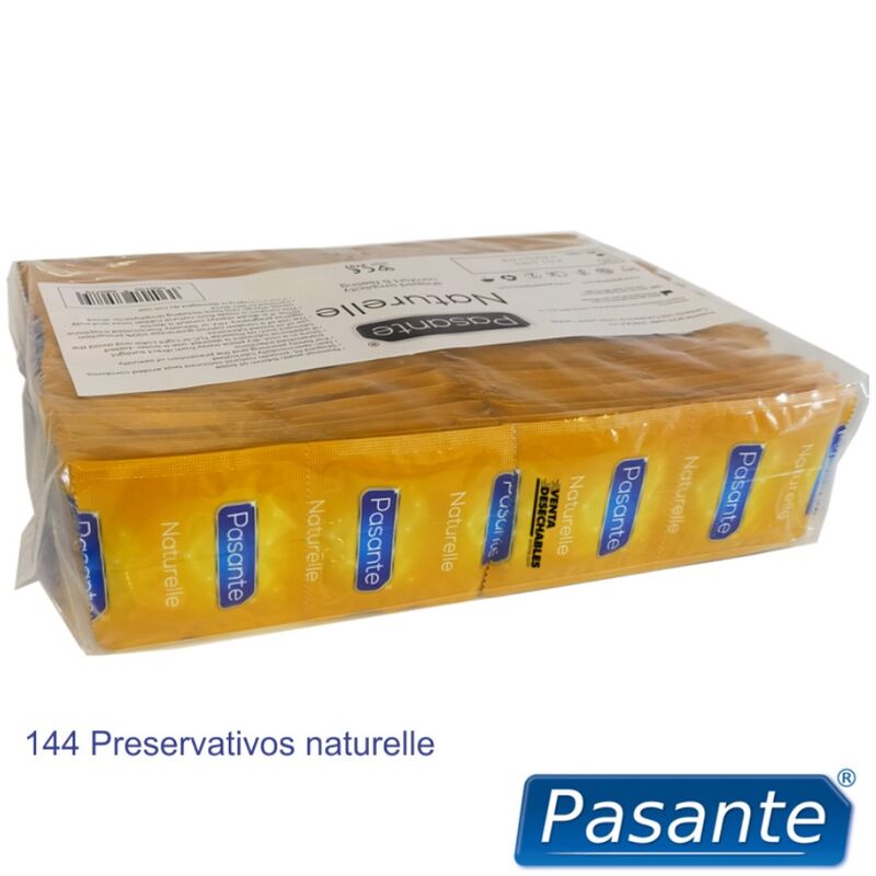 PASANTE – PRESERVATIVOS NATURELLE BOLSA 144 UNIDADES