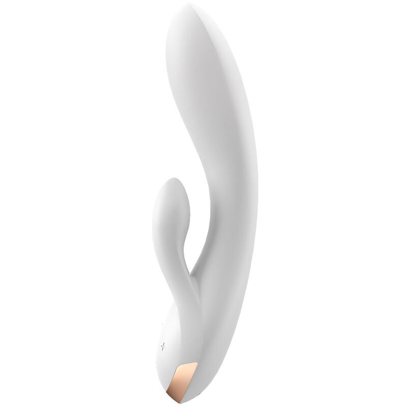 SATISFYER – DOUBLE FLEX VIBRADOR APP BLANCO