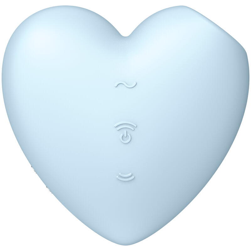 SATISFYER – CUTIE HEART ESTIMULADOR Y VIBRADOR AZUL
