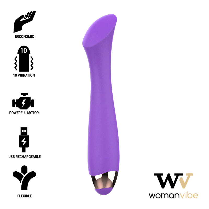 WOMANVIBE – MANDY VIBRADOR RECARGABLE SILICONA PUNTO “K”