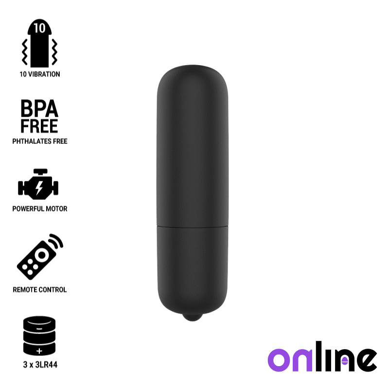 ONLINE – MINI BALA VIBRADORA NEGRO