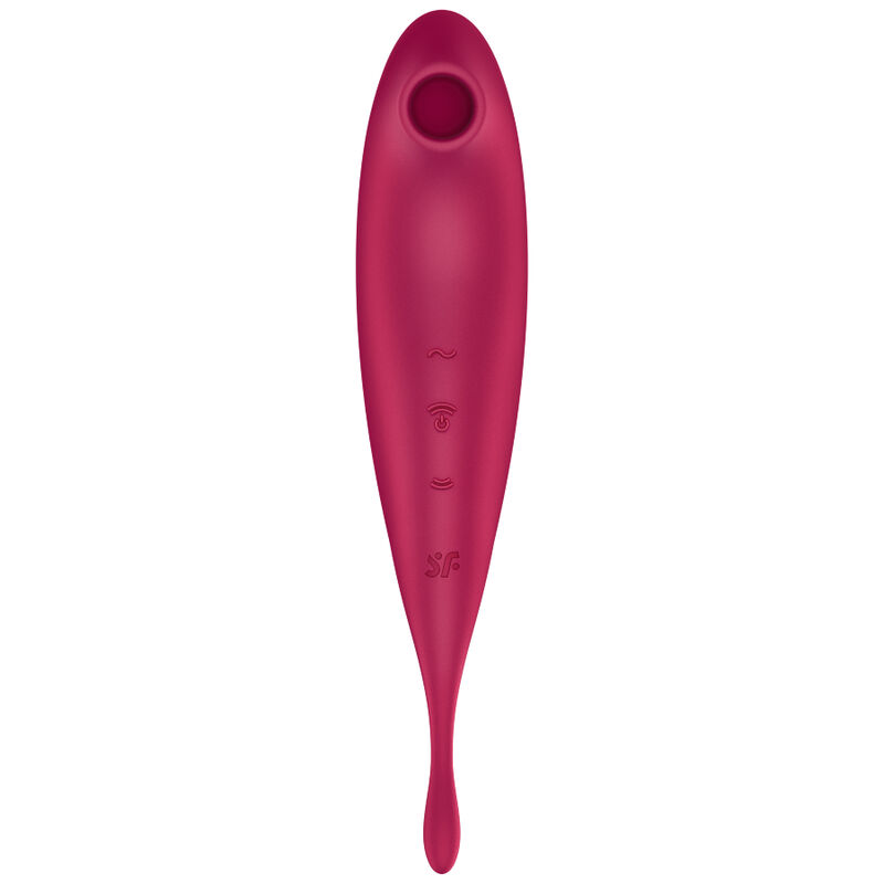 SATISFYER – TWIRLING PRO+ ESTIMULADOR Y VIBRADOR APP ROJO
