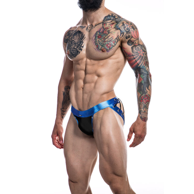 CUT4MEN – JOCKSTRAP DESIRE CUERO AZUL XL