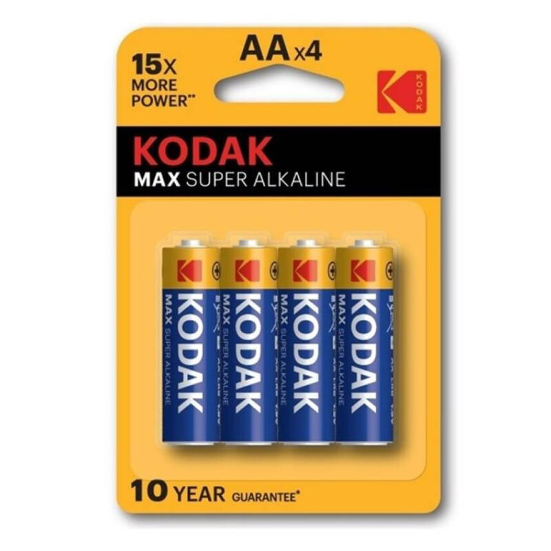 KODAK – MAX SUPER PILA ALCALINA AA LR6 BLISTER*4
