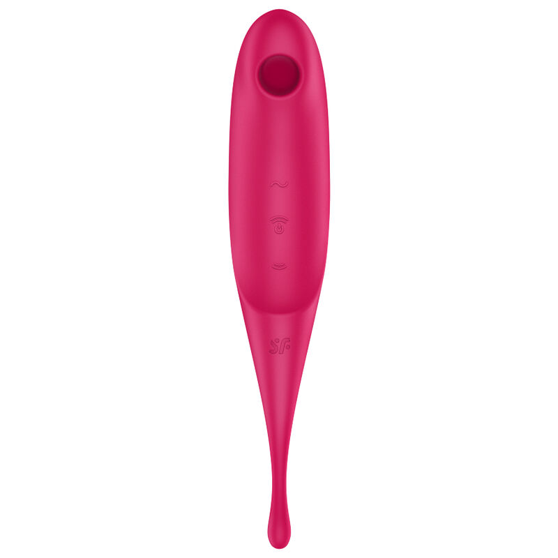 SATISFYER – TWIRLING PRO ESTIMULADOR Y VIBRADOR ROJO