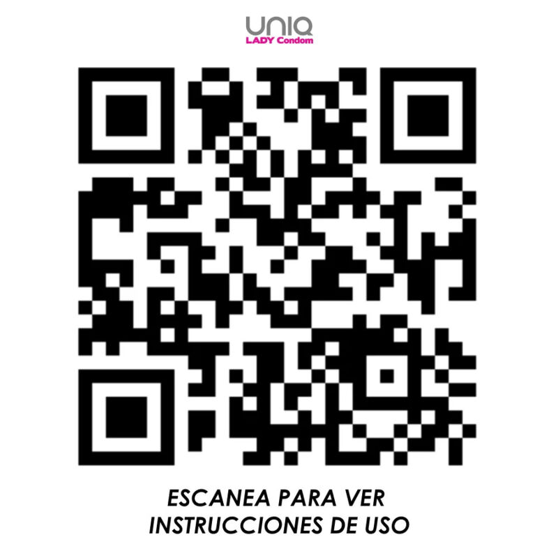 UNIQ –  LADY CONDOM PRESERVATIVOS FEMENINOS CON LIGUERO SIN LATEX 3 UNIDADES