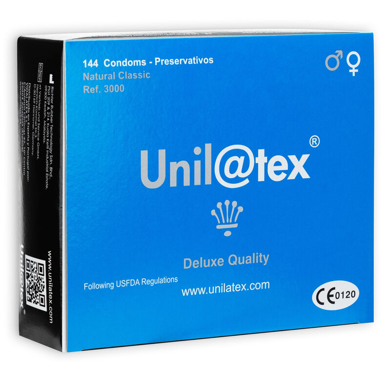 UNILATEX – PRESERVATIVOS  NATURALES 144 UDS