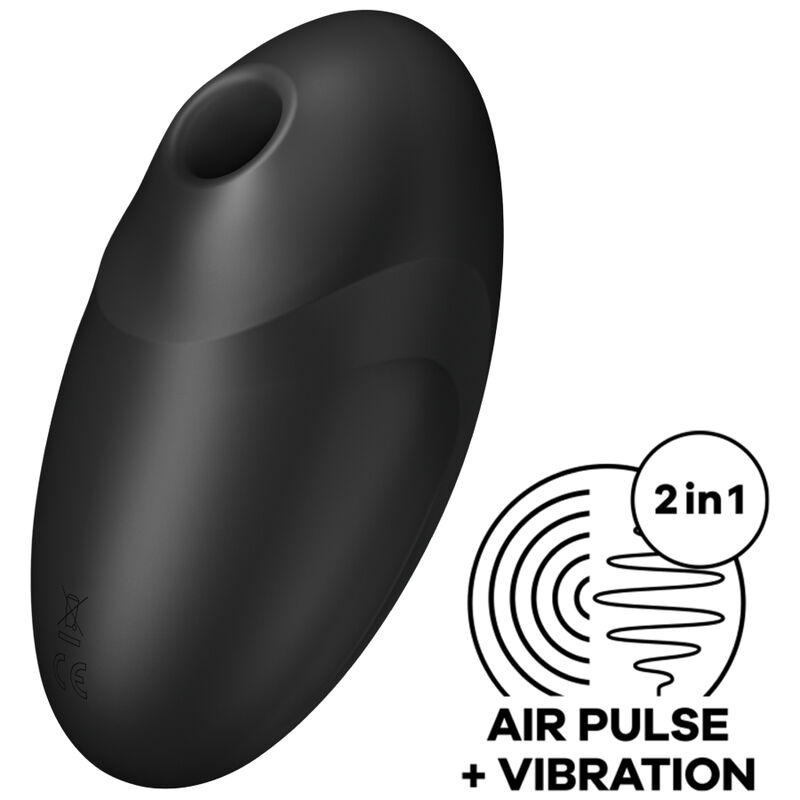 SATISFYER – VULVA LOVER 3 ESTIMULADOR Y VIBRADOR NEGRO