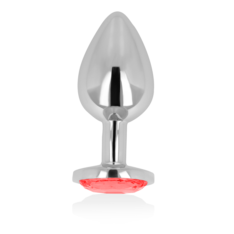 OHMAMA – ANAL PLUG WITH RED CRYSTAL 8 CM