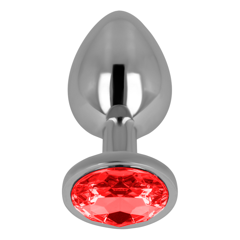 OHMAMA – ANAL PLUG WITH RED CRYSTAL 8 CM