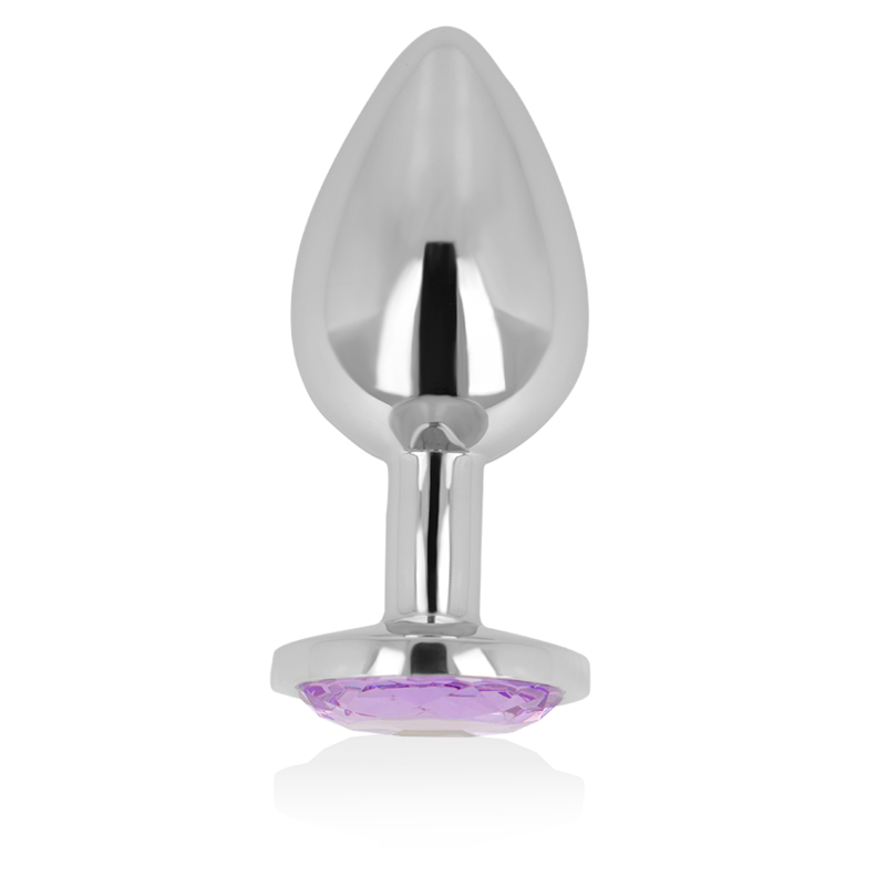 OHMAMA – ANAL PLUG WITH VIOLET CRYSTAL 8 CM