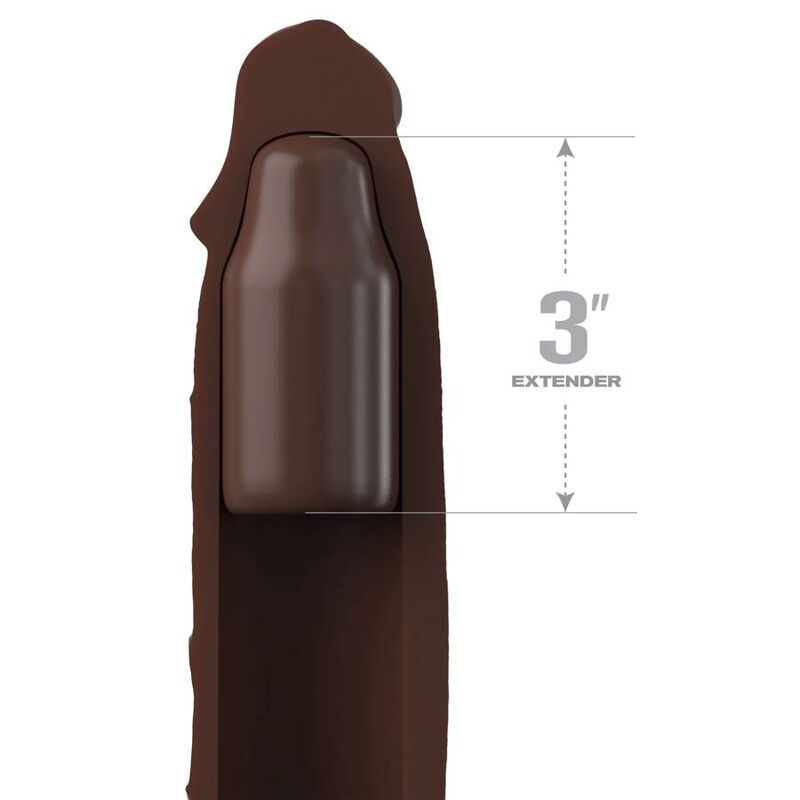 FANTASY X- TENSIONS – PIPEDREAMS EXTENSION W STRAP 17,78 CM BROWN