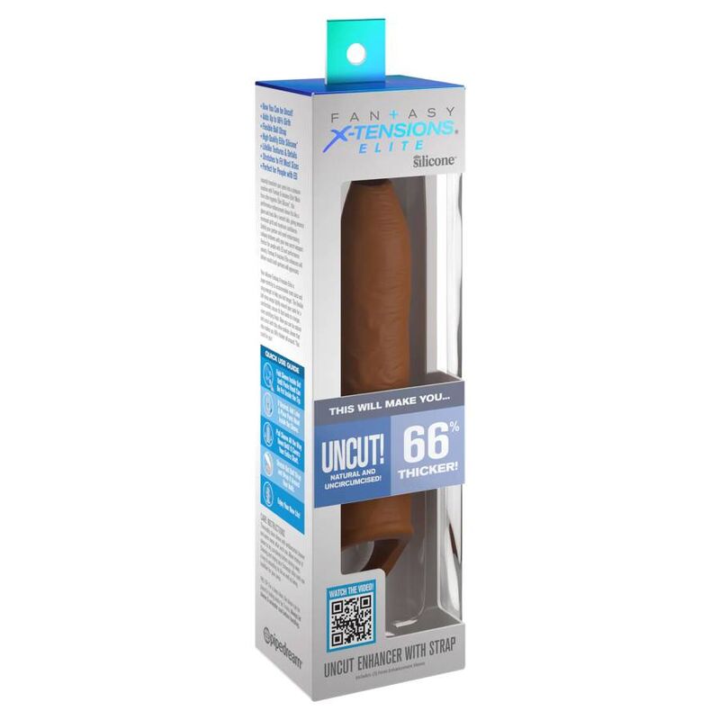 PIPEDREAMS – SLEEVE UNCUT 17,78 CM W STRAP CARAMEL