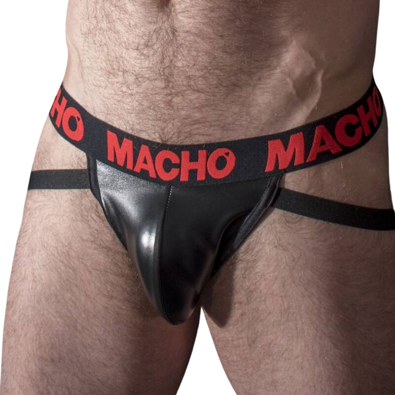 MACHO – MX25RC JOCK CUERO ROJO S