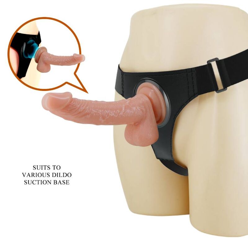 PRETTY LOVE – HARNESS BRIEFS ARNÉS UNIVERSAL CON DILDO KEVIN 19 CM NATURAL