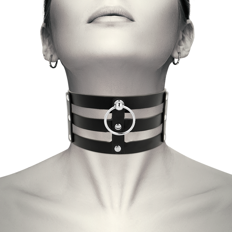 COQUETTE CHIC DESIRE – CHOKER CUERO VEGANO ESTILO FETISH