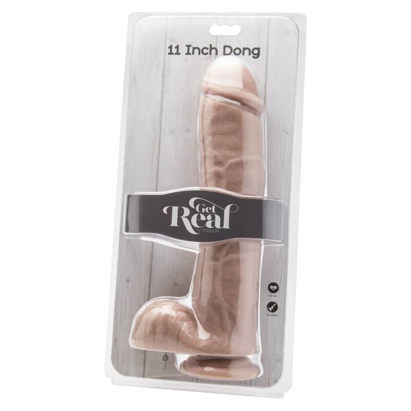 GET REAL – DILDO 28 CM CON TESTICULOS NATURAL