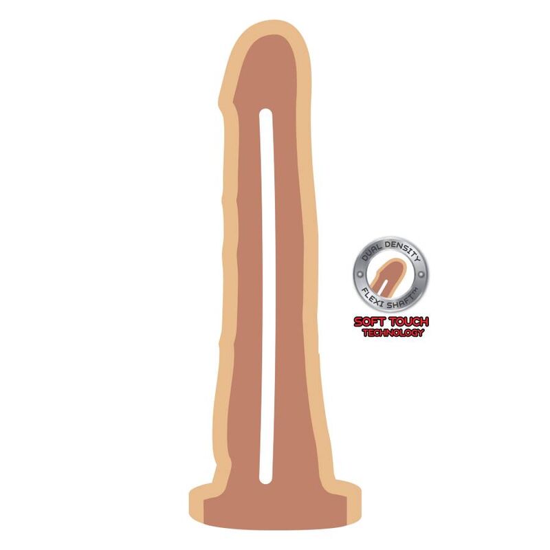 GET REAL – DUAL DENSITY DONG 19 CM NATURAL