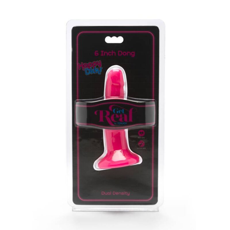 GET REAL – HAPPY DICKS DONG 12 CM ROSA