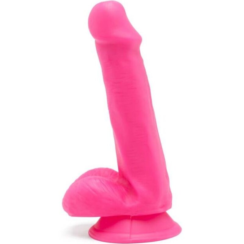 GET REAL – HAPPY DICKS DILDO 12 CM CON TESTICULOS ROSA