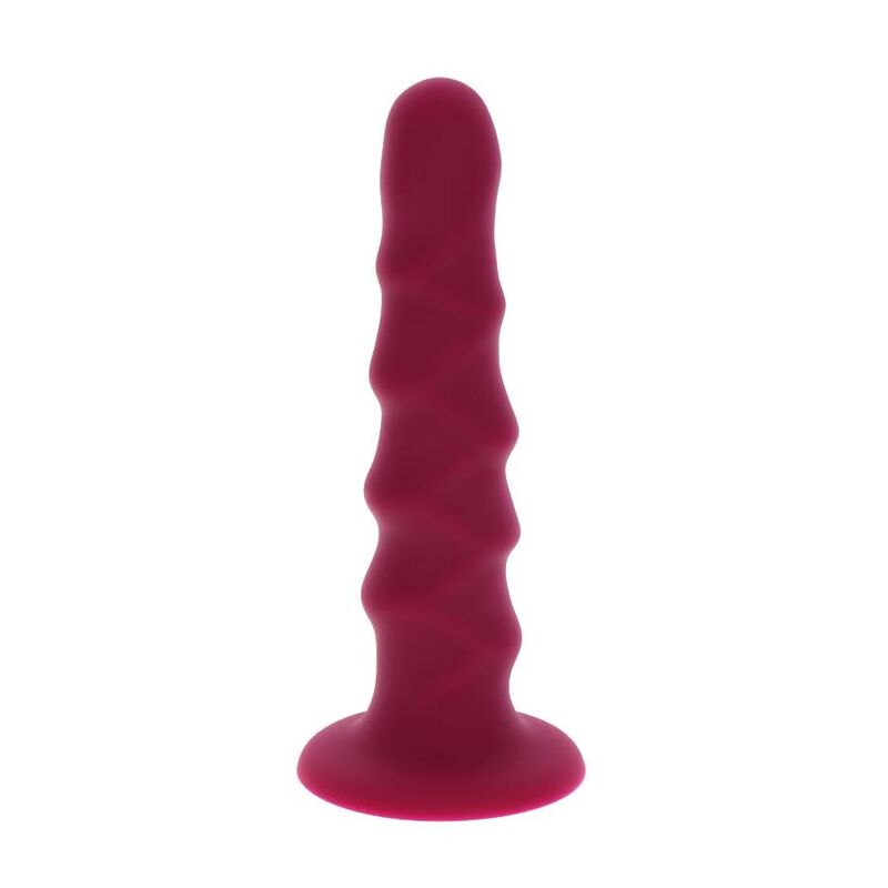 GET REAL – RIBBED DONG 12 CM ROJO
