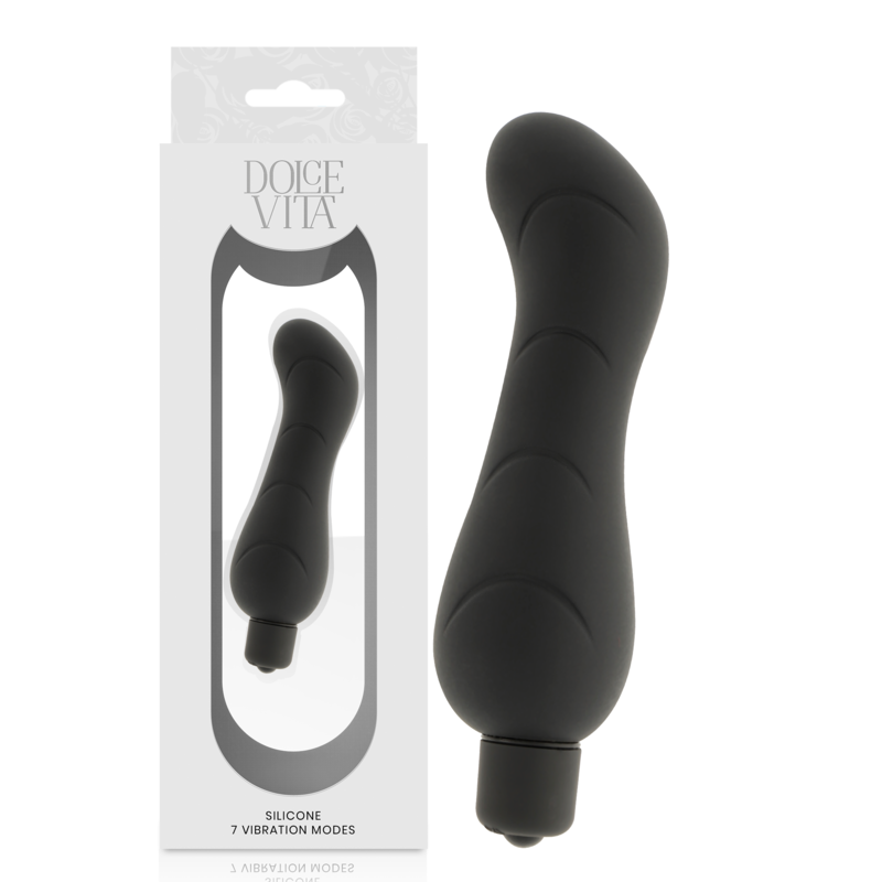 DOLCE VITA – G-SPOT VIBRADOR SILICONA NEGRO