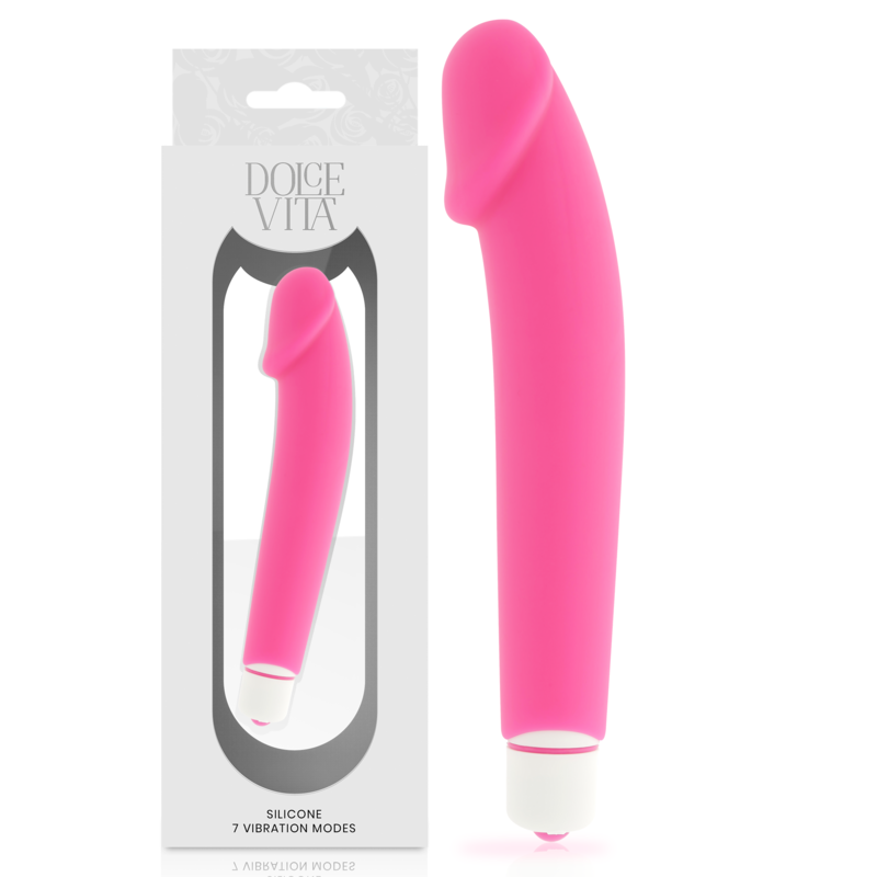 DOLCE VITA – REALISTIC VIBRADOR SILICONA ROSA