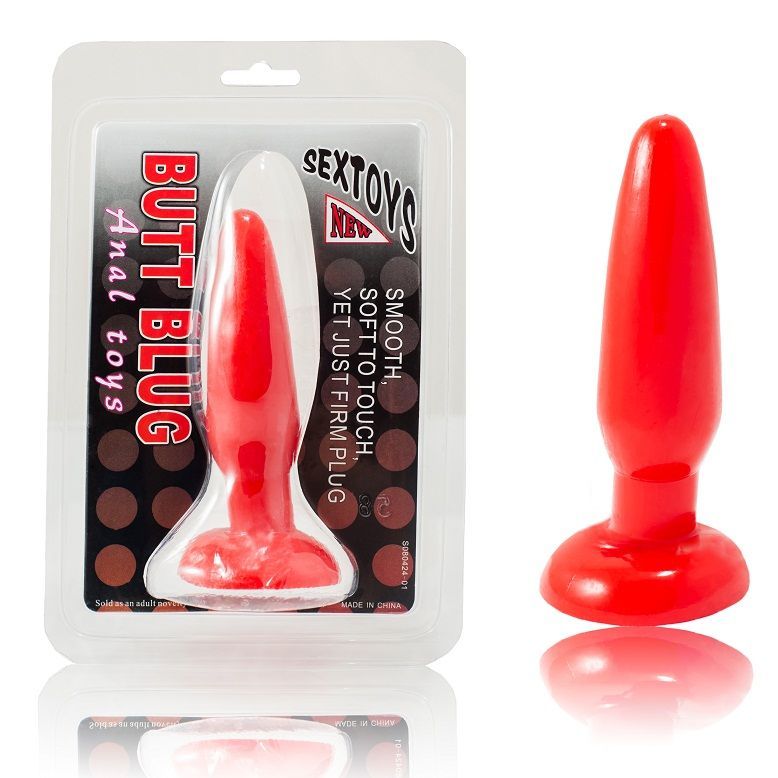BAILE – PLUG ANAL PEQUEÑO ROJO 15 CM