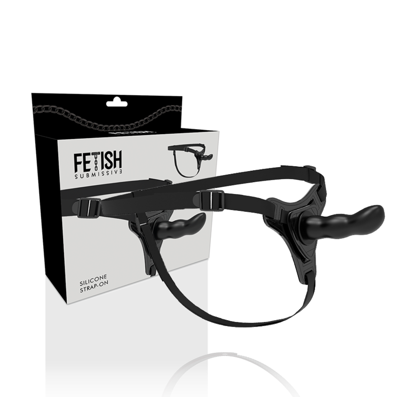 FETISH SUBMISSIVE HARNESS – SILICONA NEGRO G-SPOT 16 CM