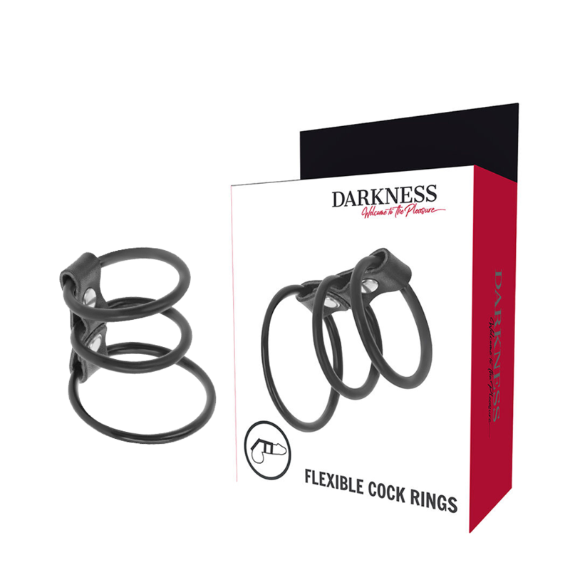 DARKNESS – SET DE 3 ANILLAS PENE FLEXIBLE